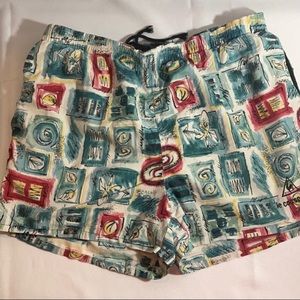 Le Coq Sportif mens swim trunks